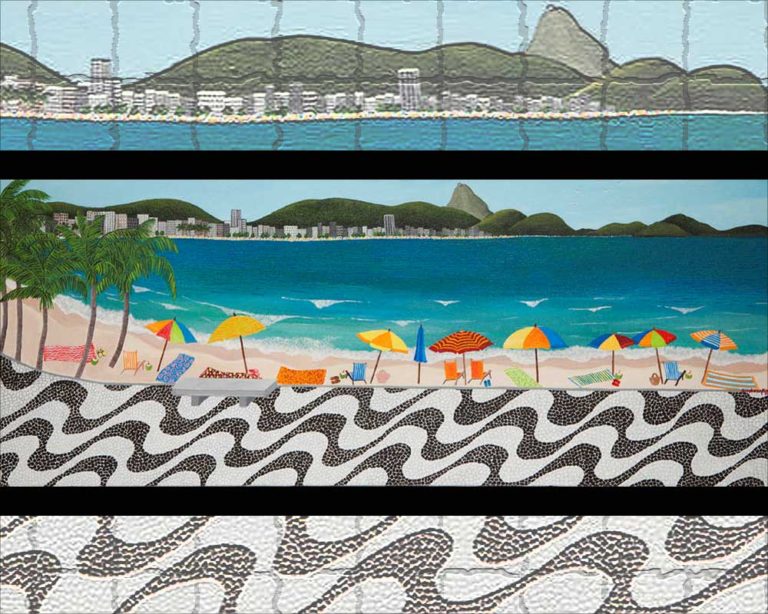 Ana Bondarenko-Machado’s painting of ‘Copacabana Beach’