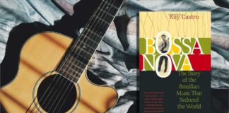 Cover of Bossa Nova, a book in English written by Brazilian author Ruy Castro.