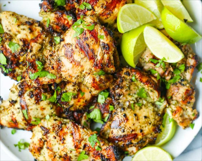 Cachaca-Chicken-Thighs-Frango-Pinga Frango Pinga (Cachaca Chicken) can be a delicious entrée for your next Brazil On The Grill adventure. Find the recipe at Connectbrazil.com