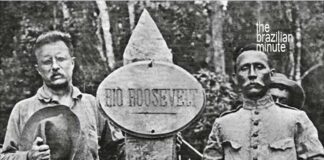 Roosevelts River of Doubt. Black and white image of Theodore Roosevelt and Candido Rondon in 1914.