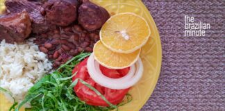 Brazil's national dish is a black bean and meat stew called feijoada. The Brazilian Minute.