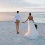 Wedding Bells Brazilian Style Newlyweds - A groom and bride beach weeding