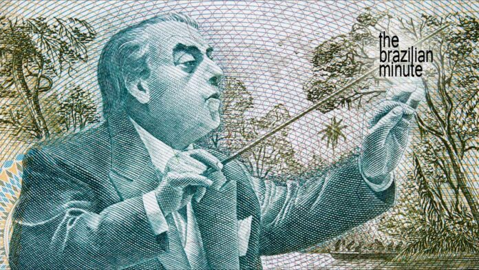 brazil-cultural-heitor-villa-lobos graphic portrait Brazilian composer Heitor Villa-Lobos