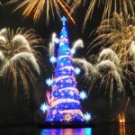 The History of Rio’s Floating Christmas Tree Rio de Janeiro's floating Chritsmas trees with fireworks at night