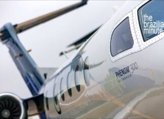Brazil’s Aerospace History includes this private jet built by Embraer.