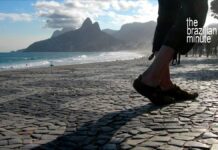 History of Samba and Carnaval Brazil's history of Samba and Carnaval. Dancer's foot on Ipanema sidewalk in Rio de Janeiro