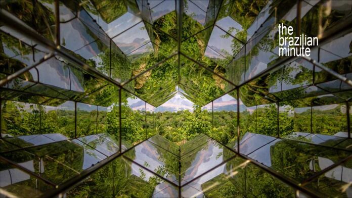 brazilian-minute-inhotim-01 Inhotim is Brazil's outdoor artistic masterpiece. Refracted images of Inhotim's tropical greenery from within a giant kaleidoscope.