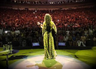 March Salutes Brazil’s Women of Song March salutes Brazils women of song, including singer Marisa Monte who faces the audience while performing.